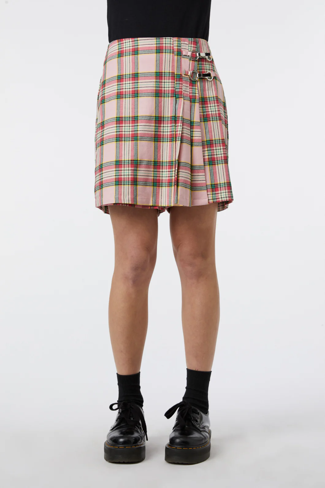 Spring Tartan Pleat Skort - Image 2