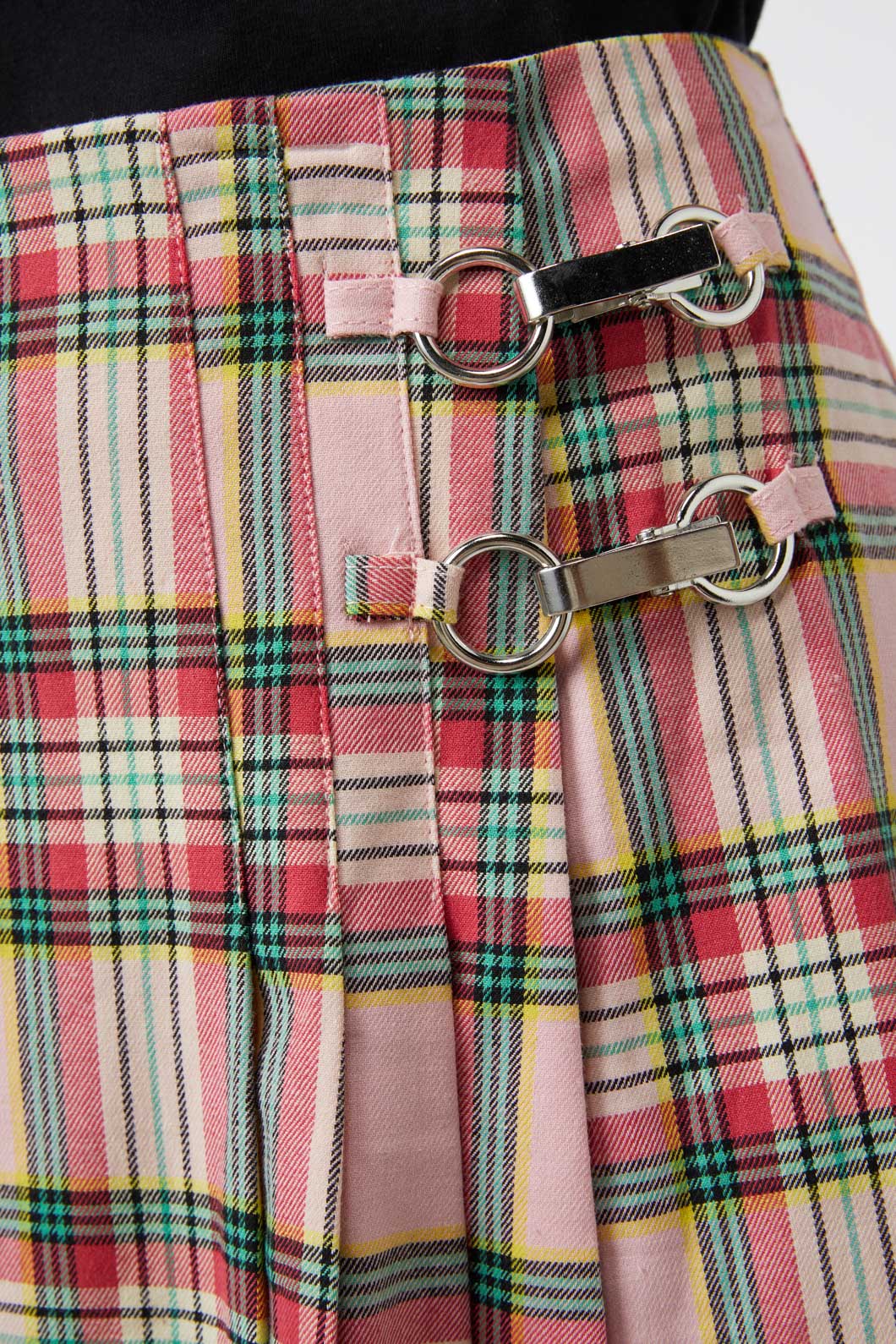 Spring Tartan Pleat Skort - Image 5