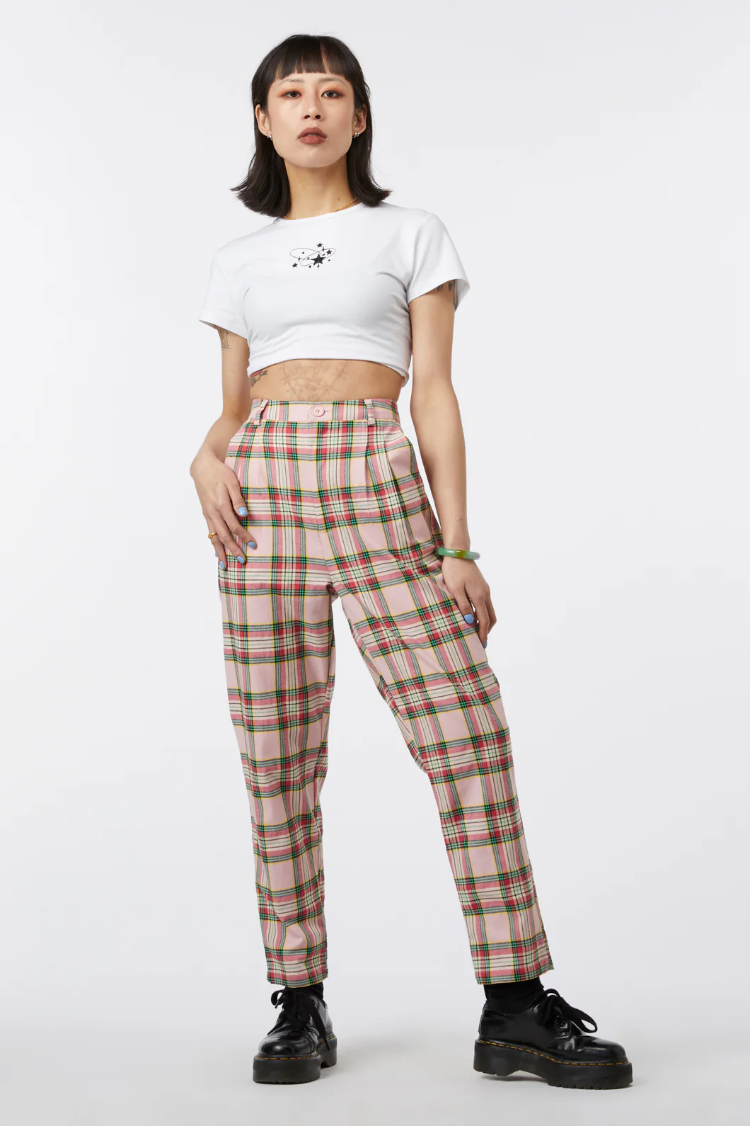 Spring Tartan Straight Pant - Image 2