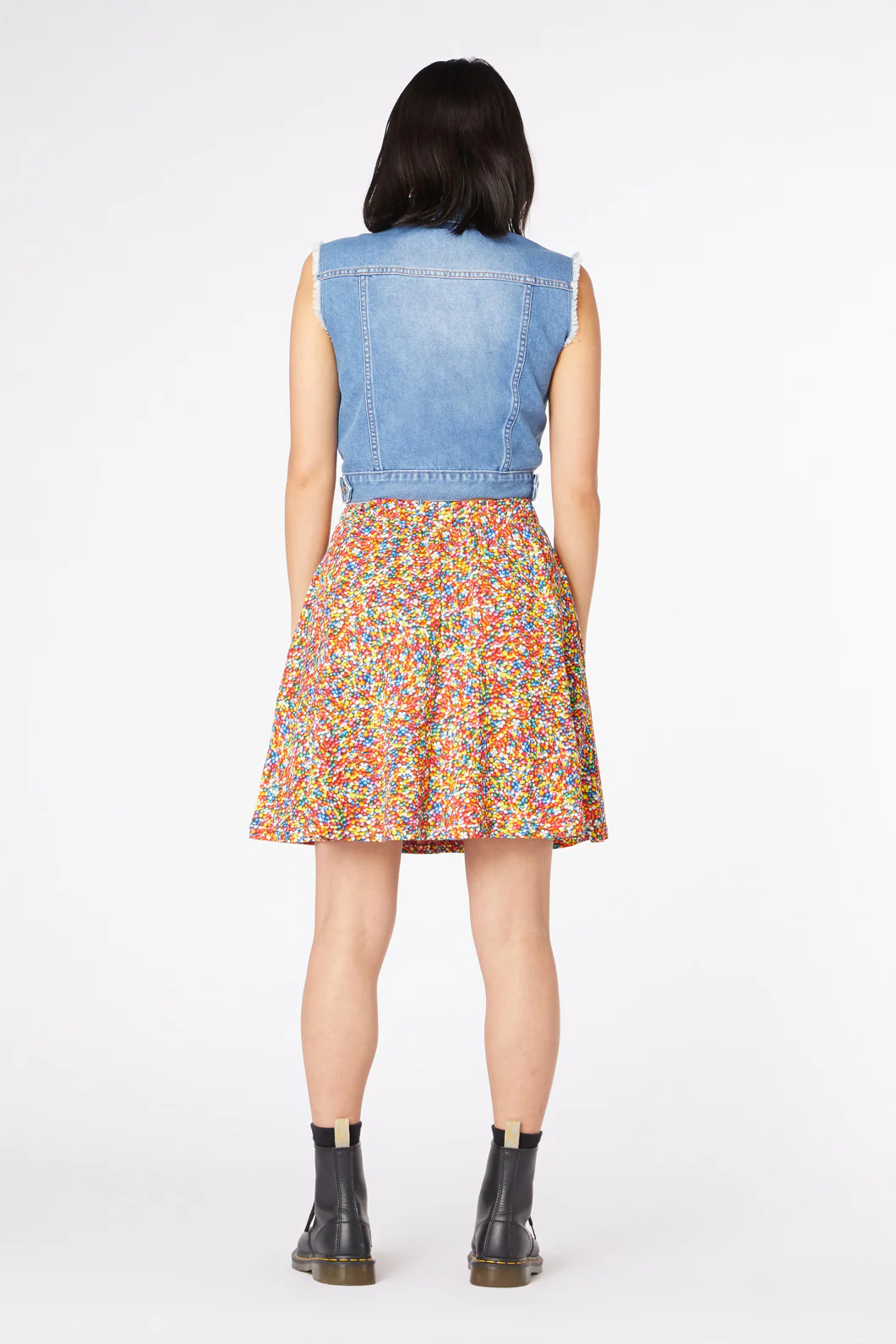 Sprinkle Cotton Skater Skirt - Image 4