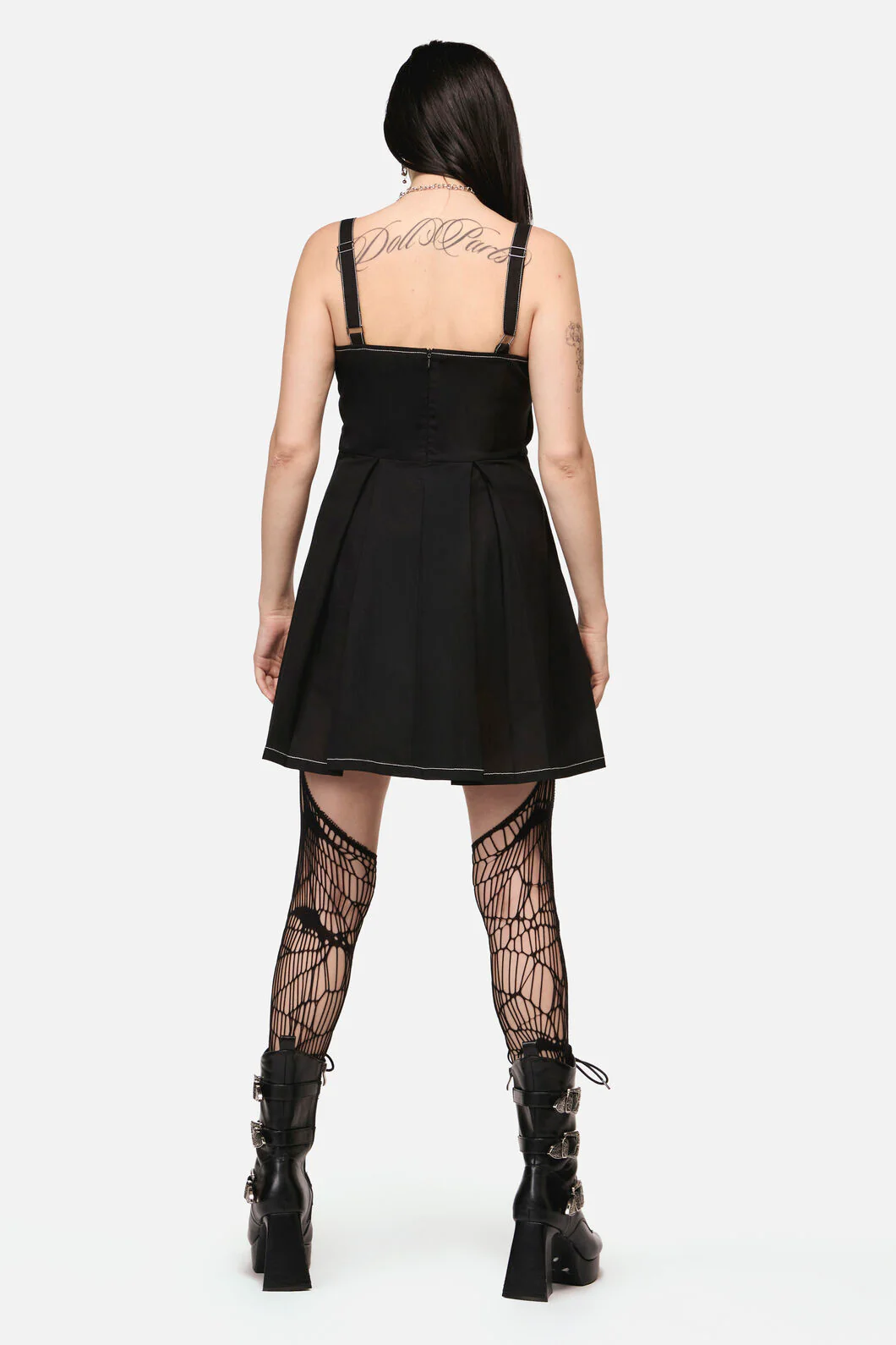 Stamped Goth Trim Dress - Image 8