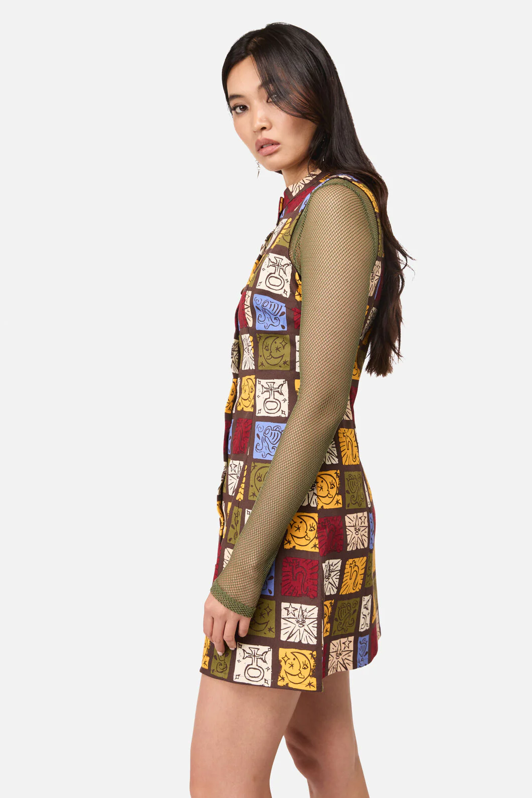 Stampz Goth Mini Dress - Image 2