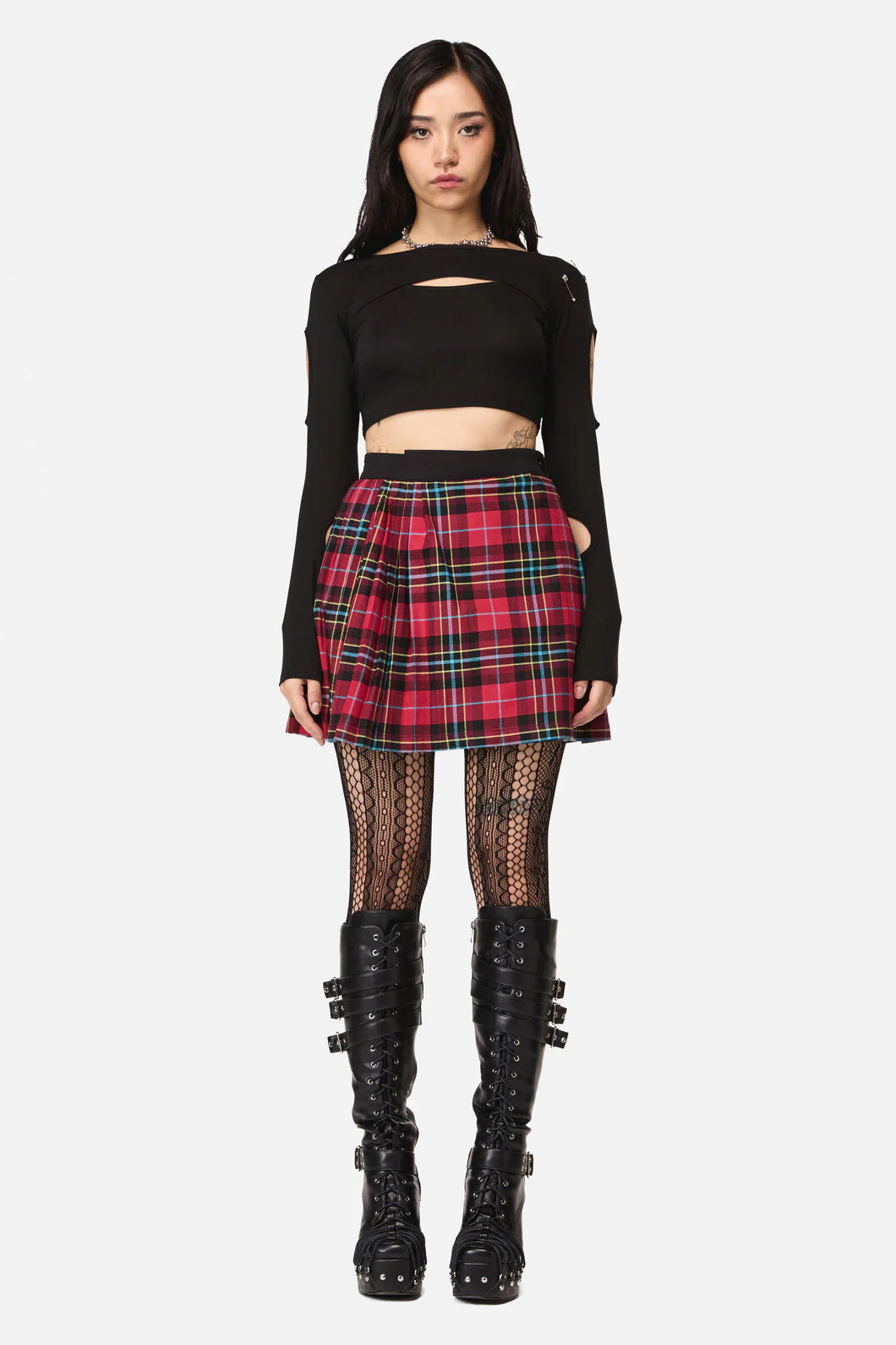 Stop It Grunge Mini Skirt - Image 2