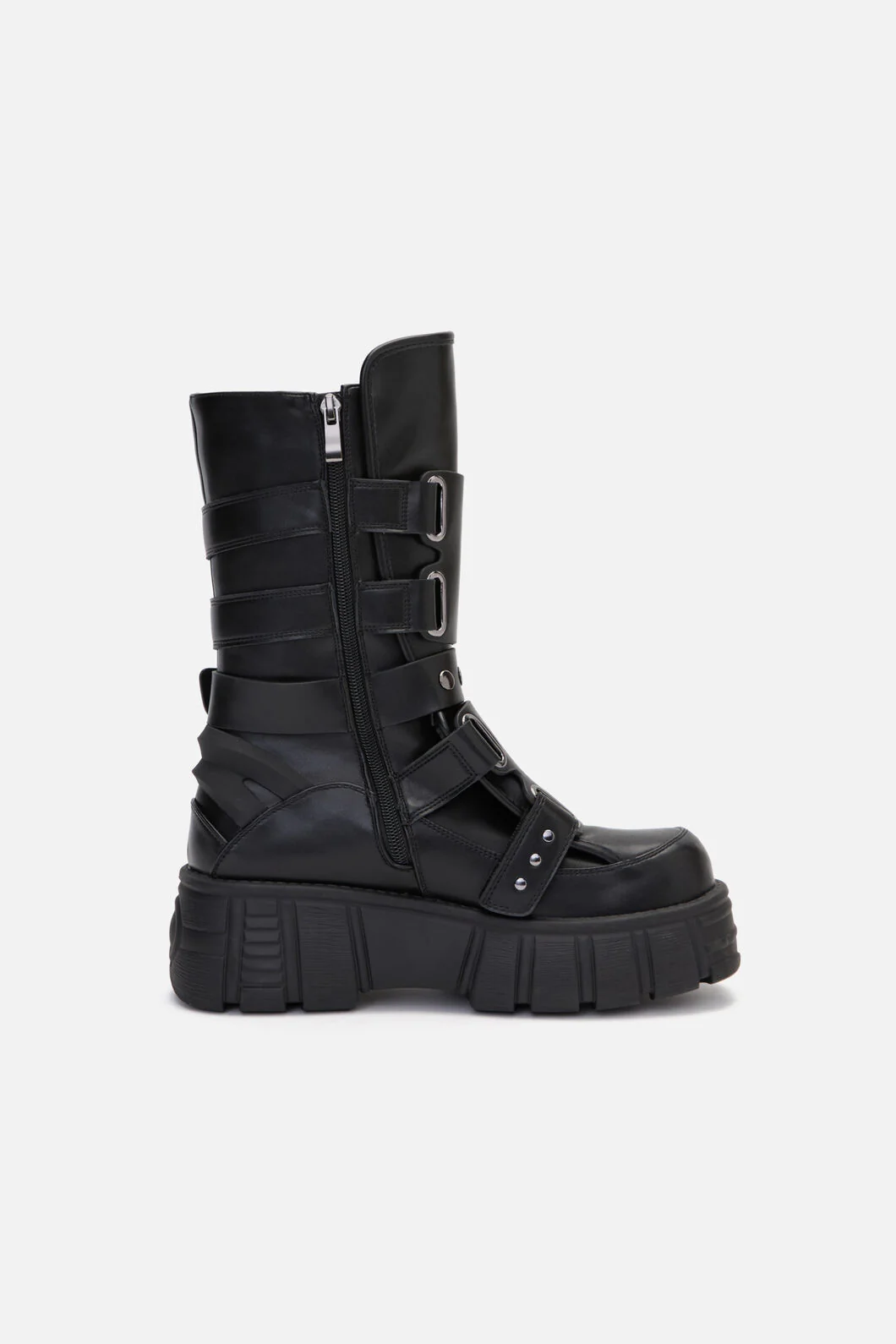 Strap & Stud Moto Boot - Image 3