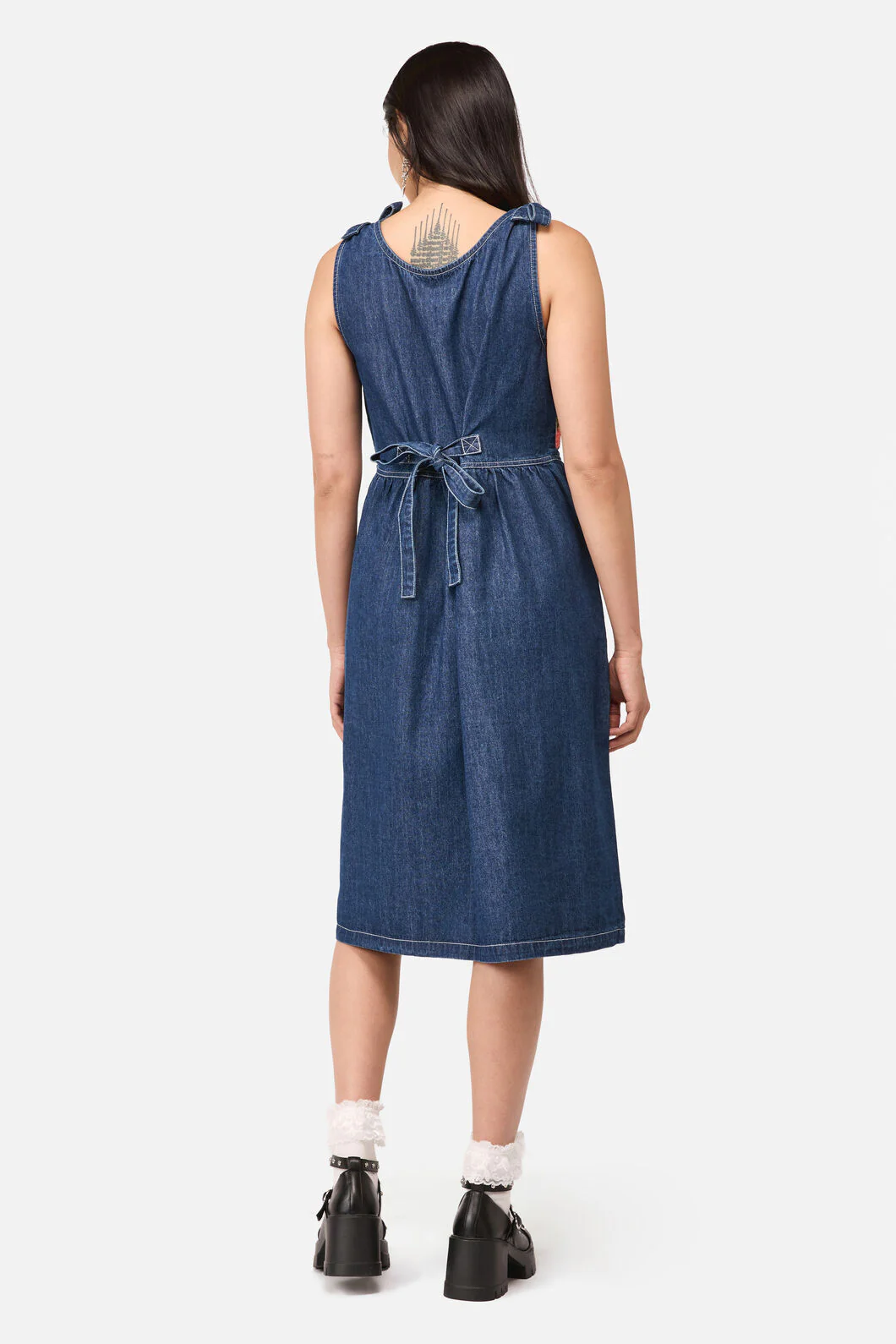 Strawberry Cat Emb Pinafore - Image 4