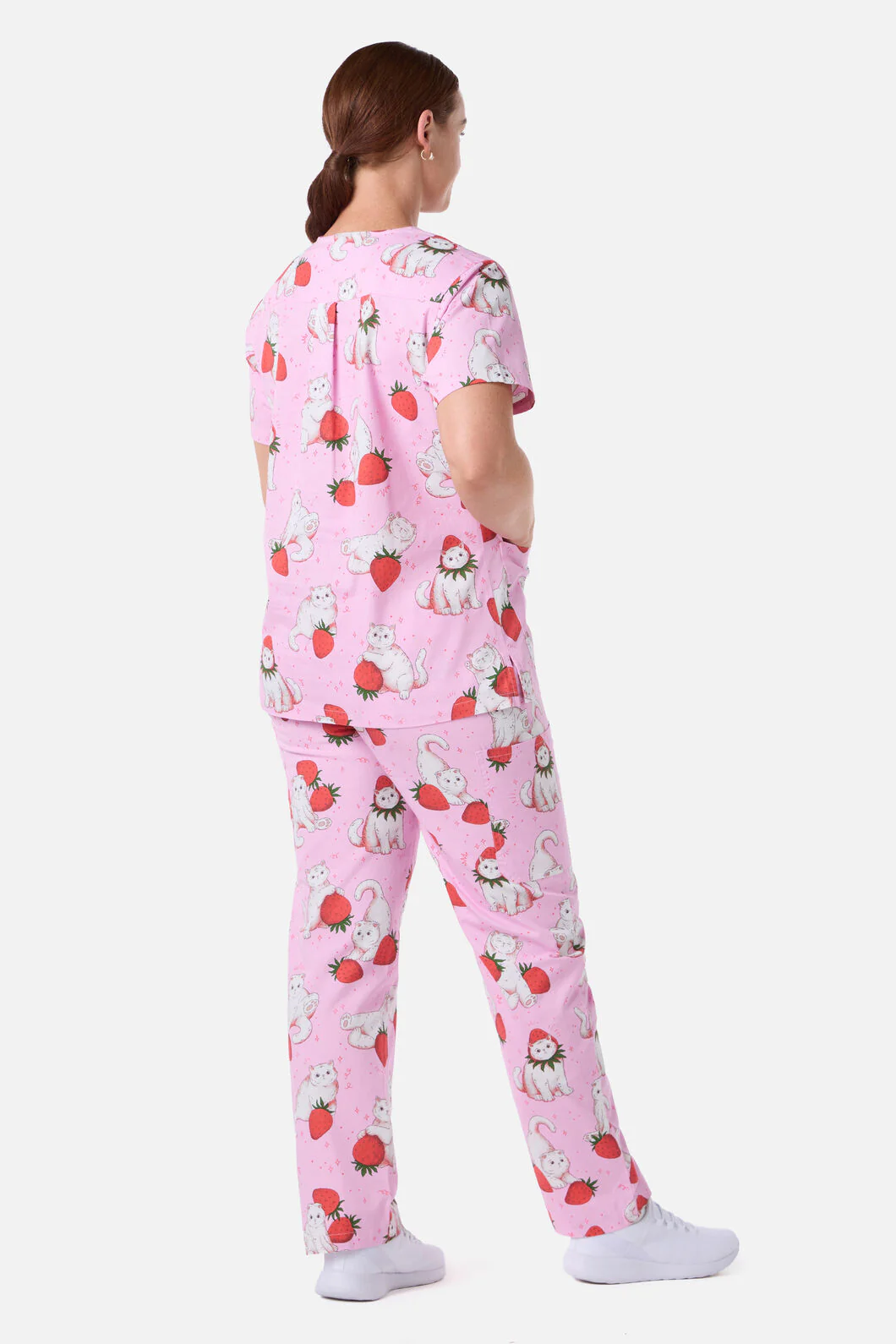 Strawberry Cats Scrub Set - Image 4