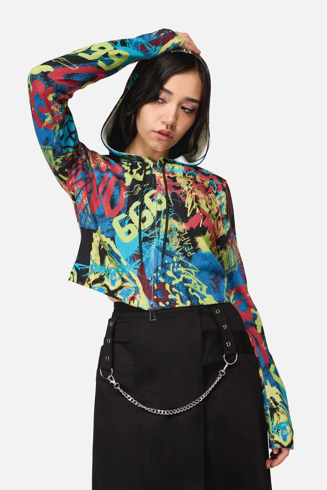 Streets Grunge Zip Hoodie - Image 4
