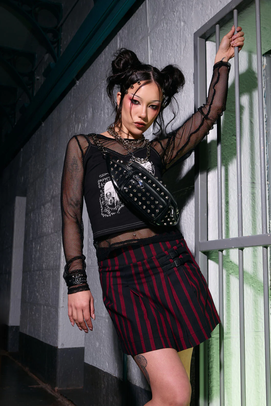 Studded Chain Strap Bum Bag - Image 2
