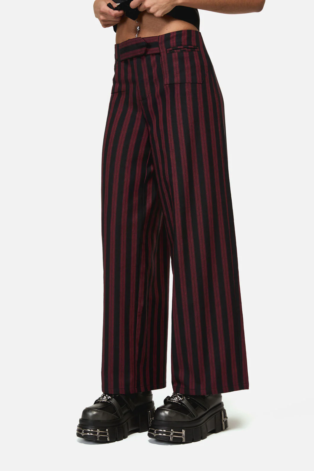 Sucker Pinstripe Goth Pant - Image 2