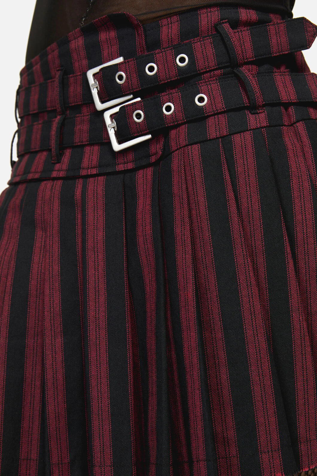 Sucker Pinstripe Goth Skort - Image 7