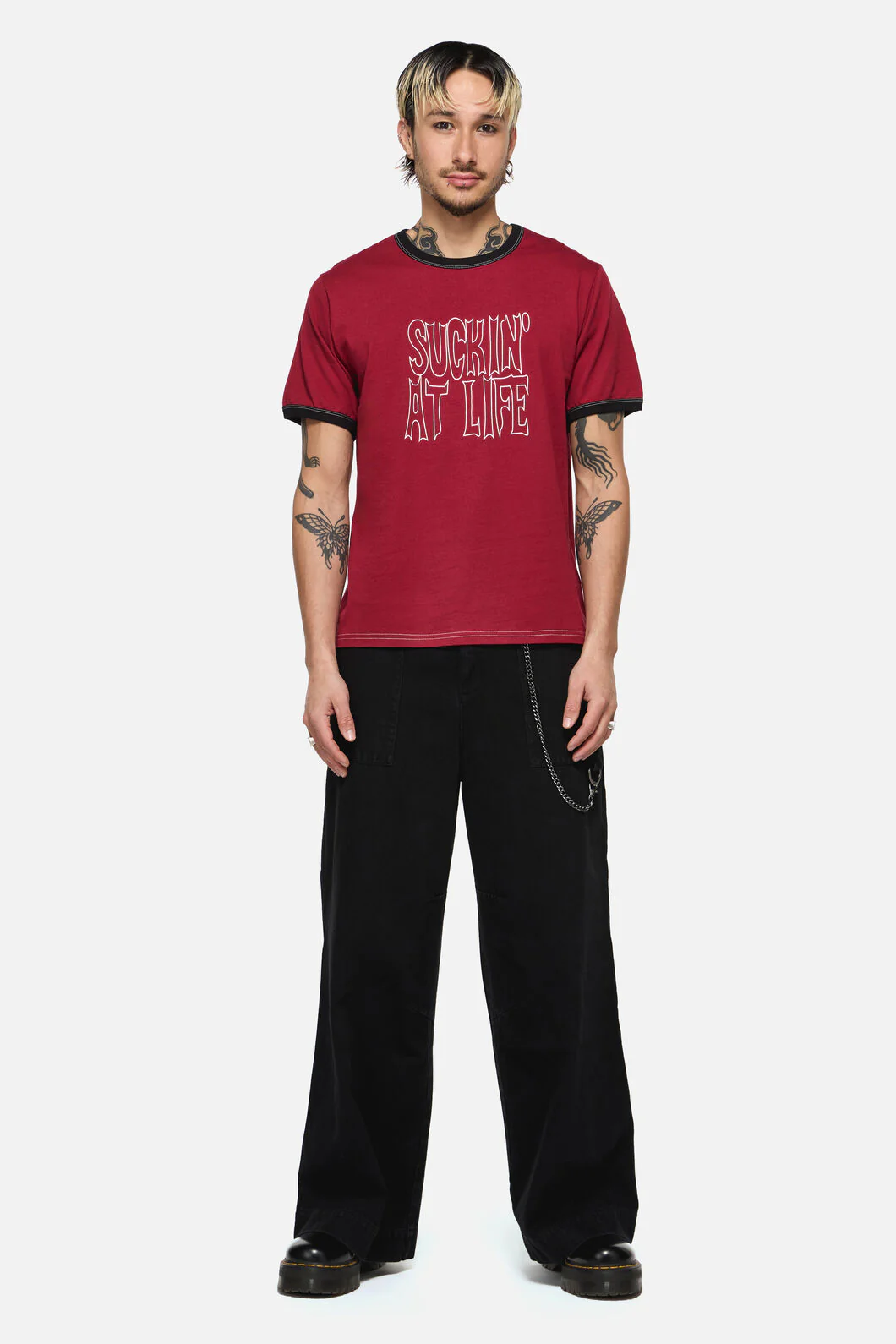 Suckin At Life Goth Tee - Image 2