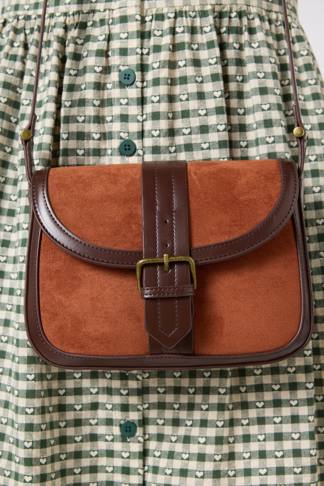 Suede Look Vintage Bag - Image 2