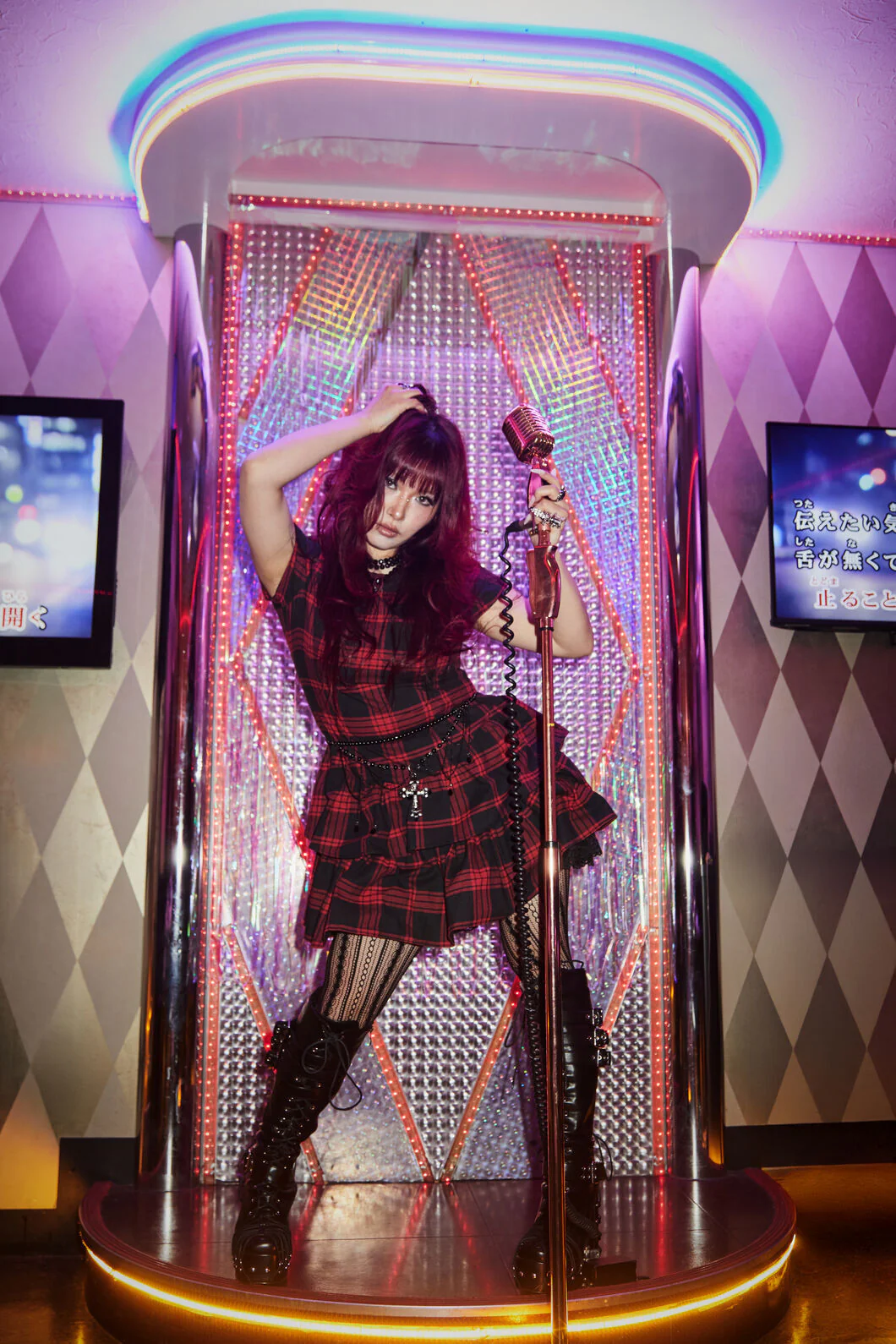 Suffer Punk Tartan Mini Dress - Image 4