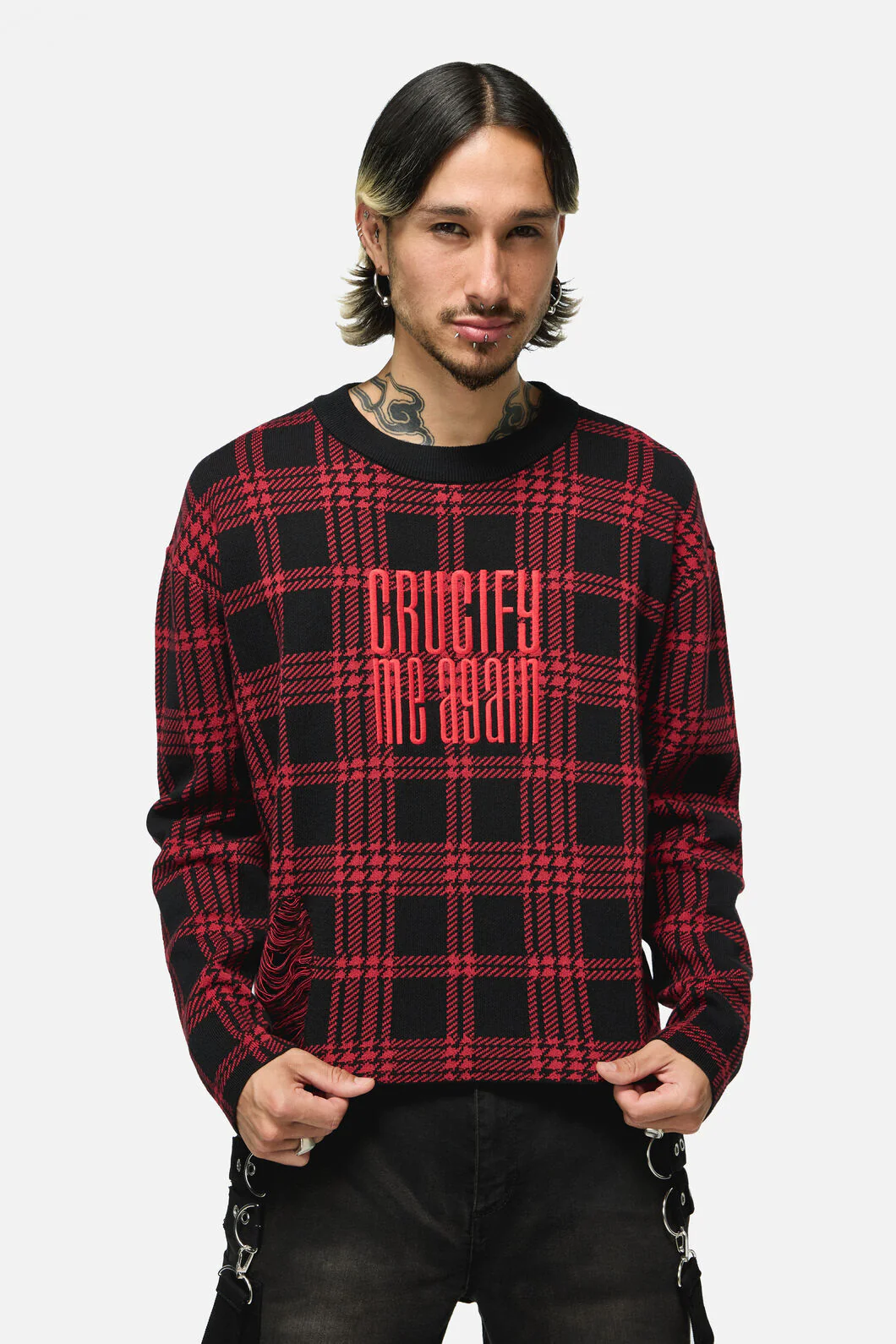 Suffer Tartan Knit Jumper - Image 3