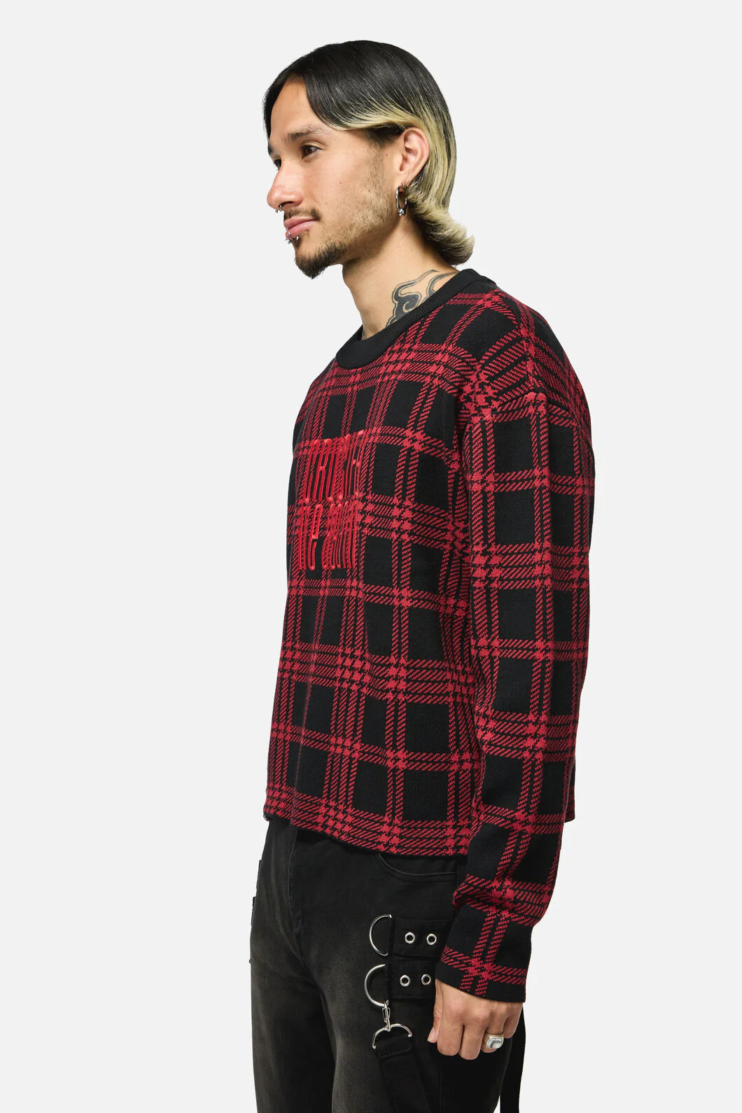 Suffer Tartan Knit Jumper - Image 4