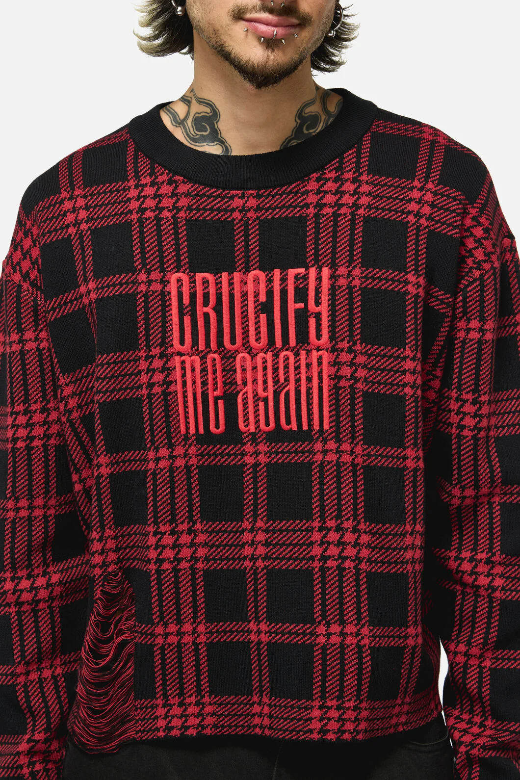 Suffer Tartan Knit Jumper - Image 6