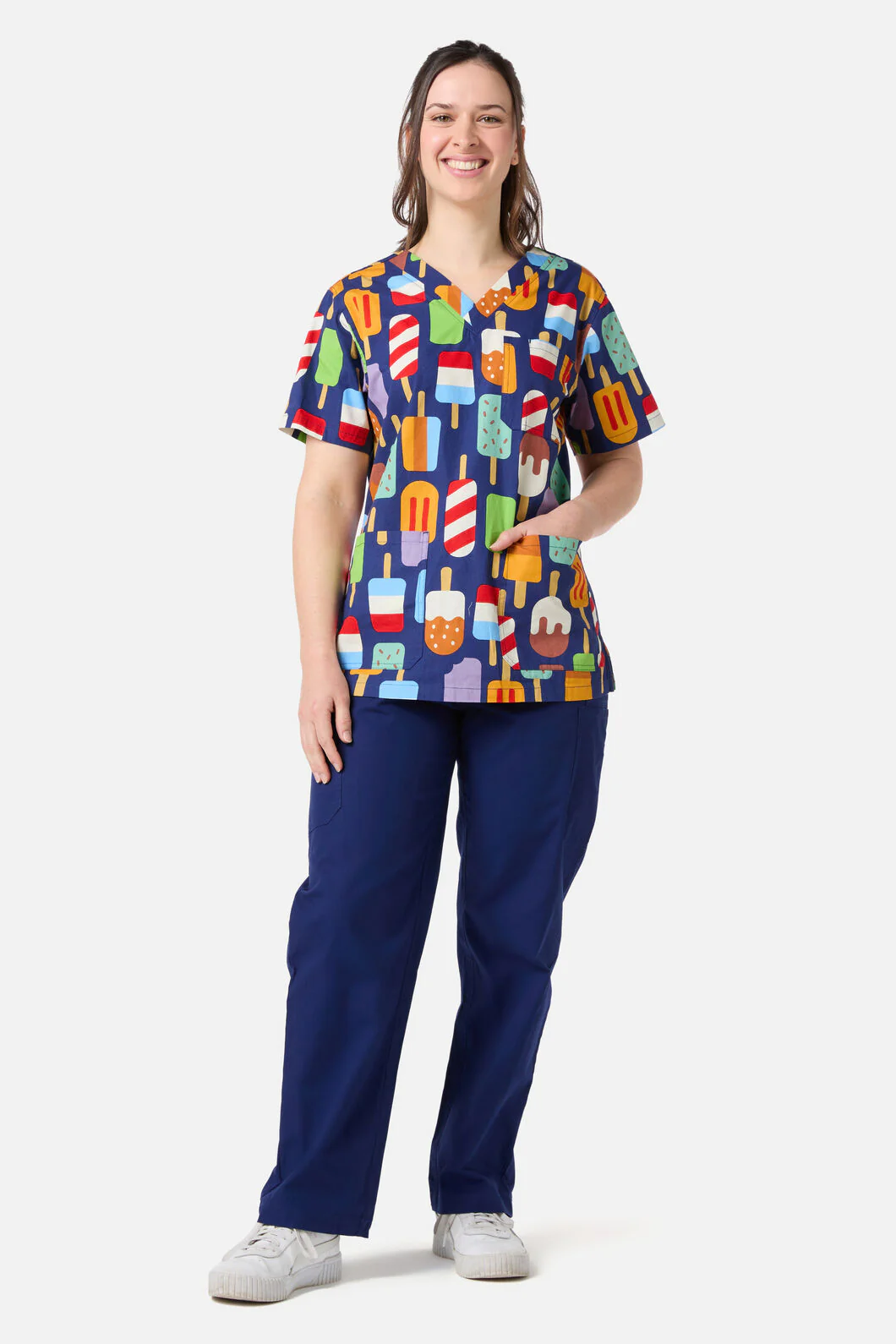 Summer Treats Top & Pant Scrub Set - Image 3