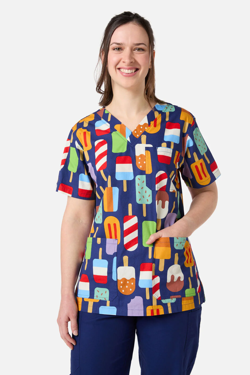 Summer Treats Top & Pant Scrub Set - Image 4