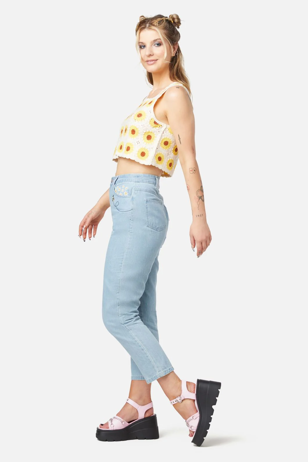 Sunflower Crochet Top - Image 3