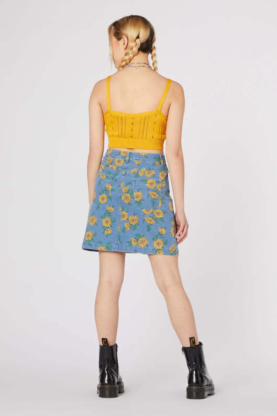 Sunflower Denim Mini Skirt - Image 4
