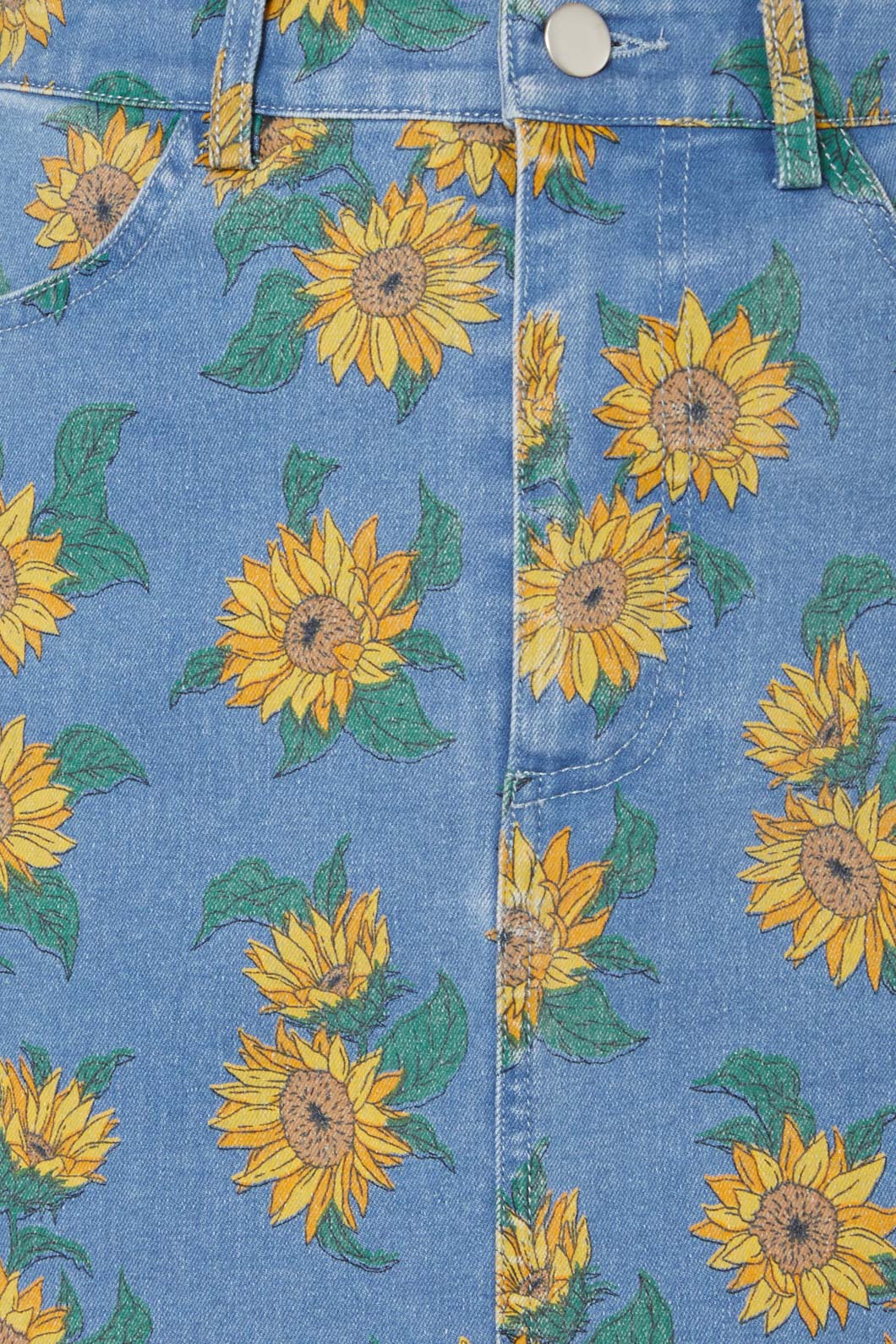 Sunflower Denim Mini Skirt - Image 5