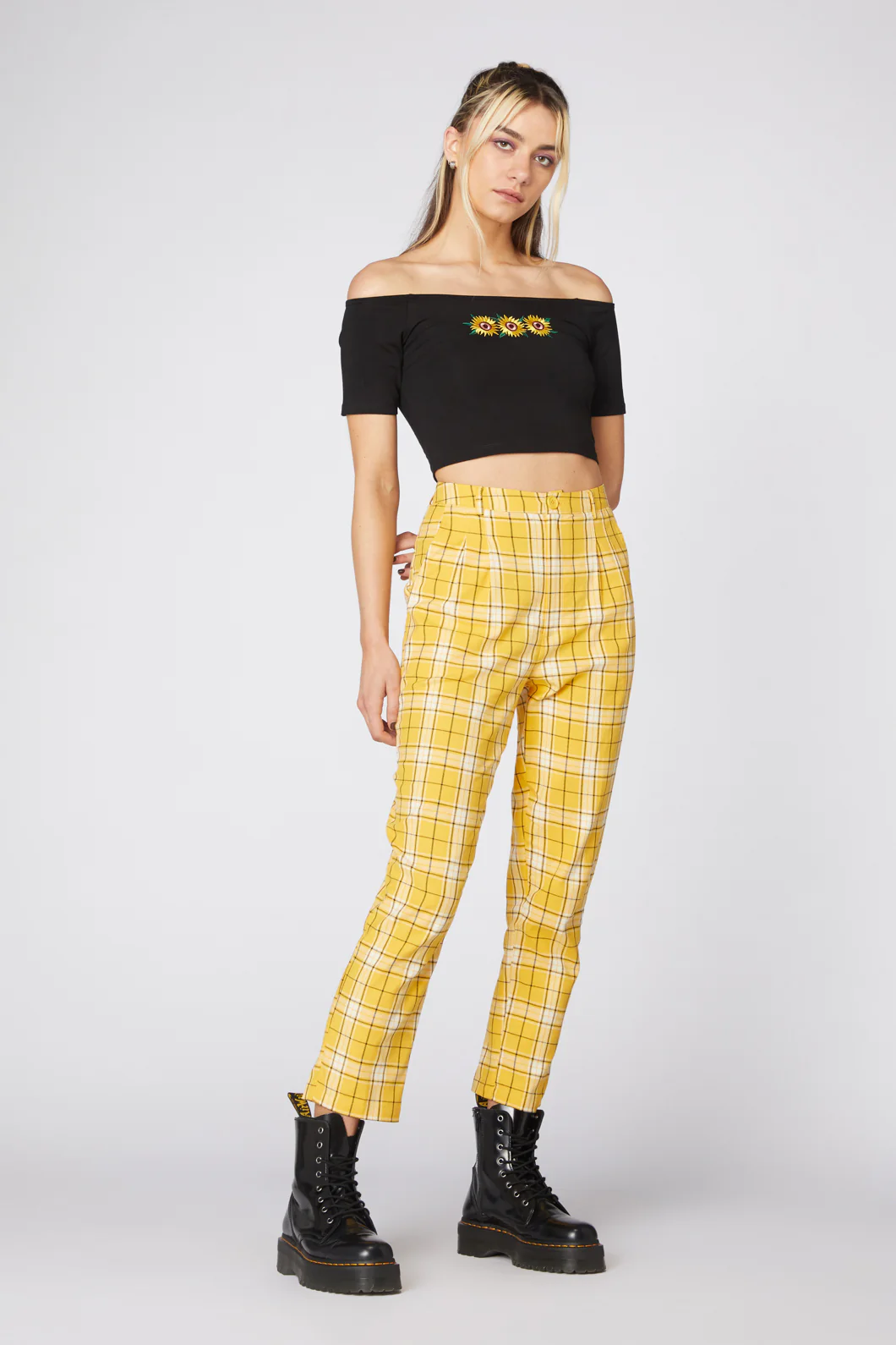 Sunflower Jersey Crop Top - Image 2