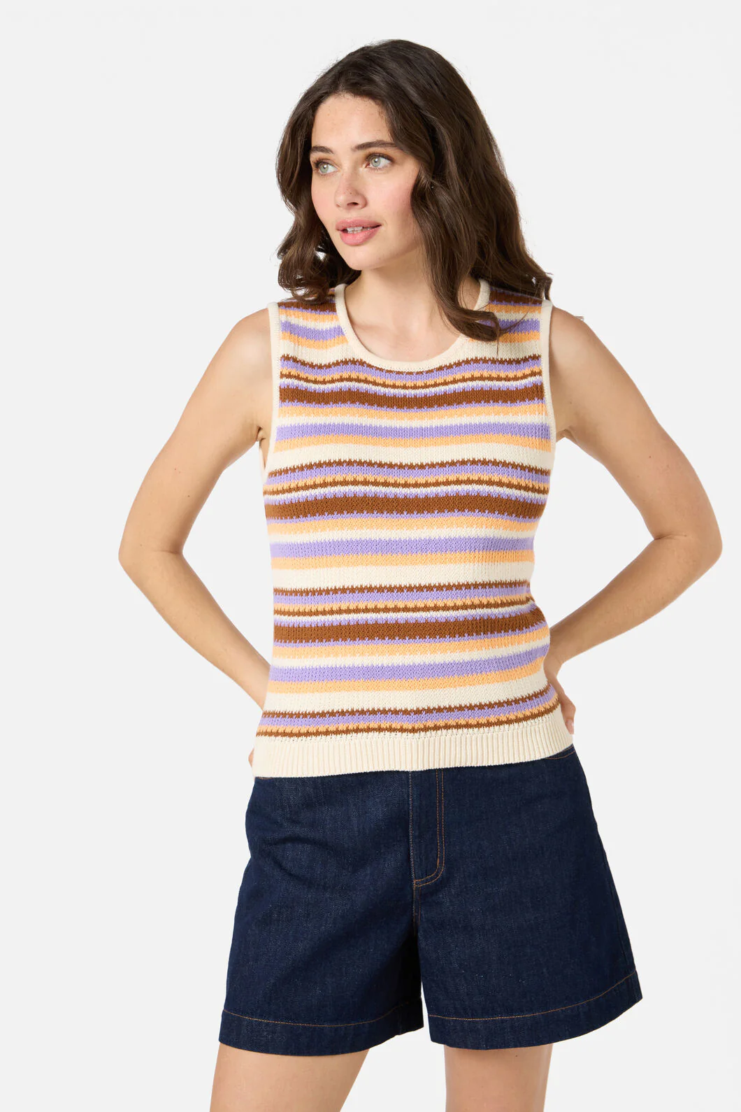 Sunset Stripe Knit Tank - Image 6