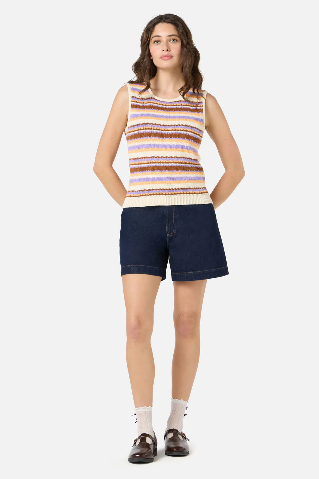 Sunset Stripe Knit Tank - Image 8