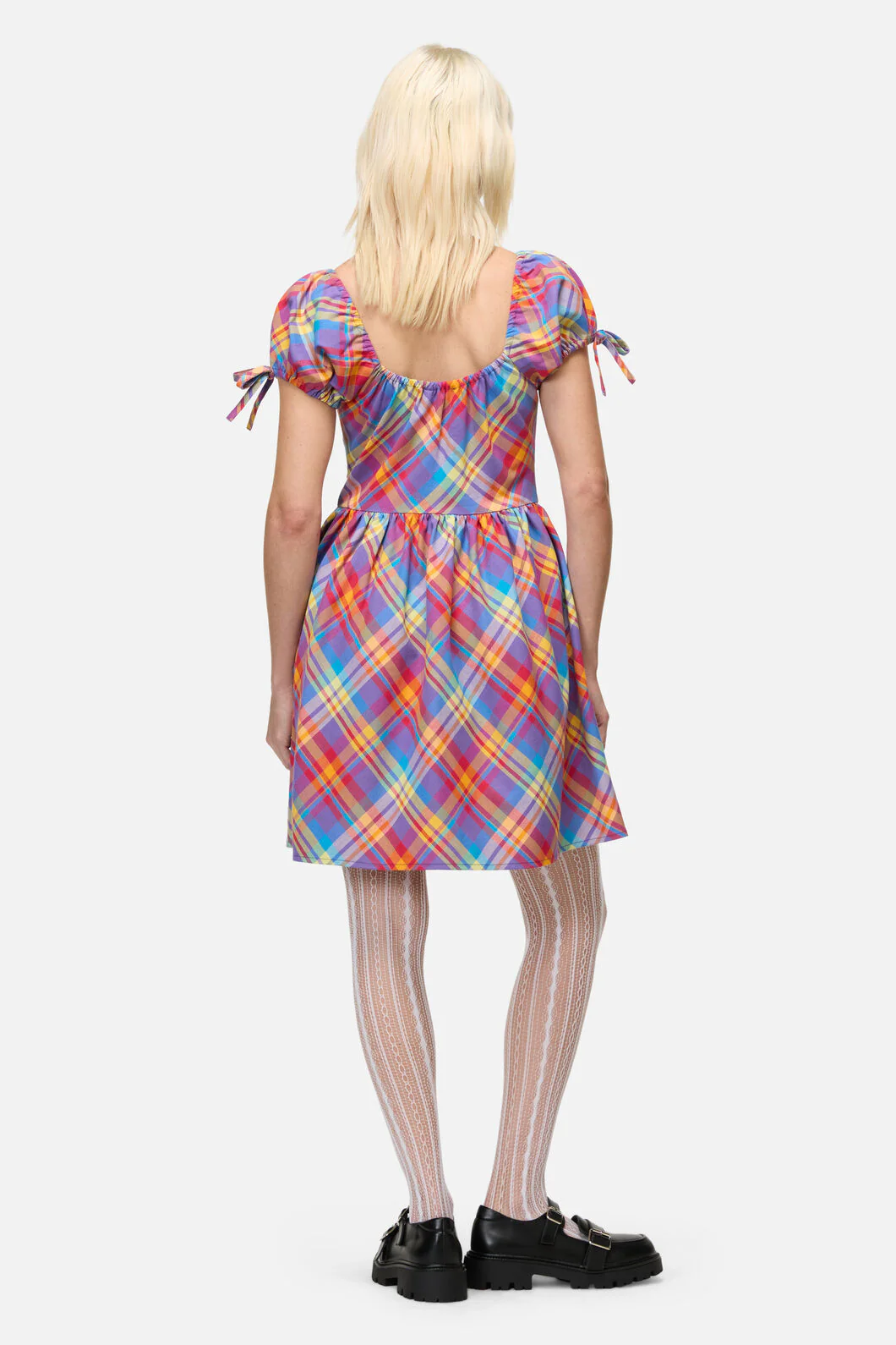 Sunshine Tartan Mini Dress - Image 4