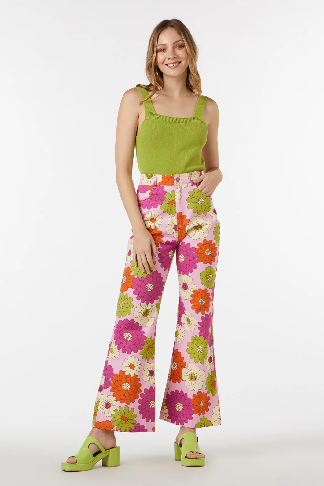 Susan Floral Flare Jean - Image 3