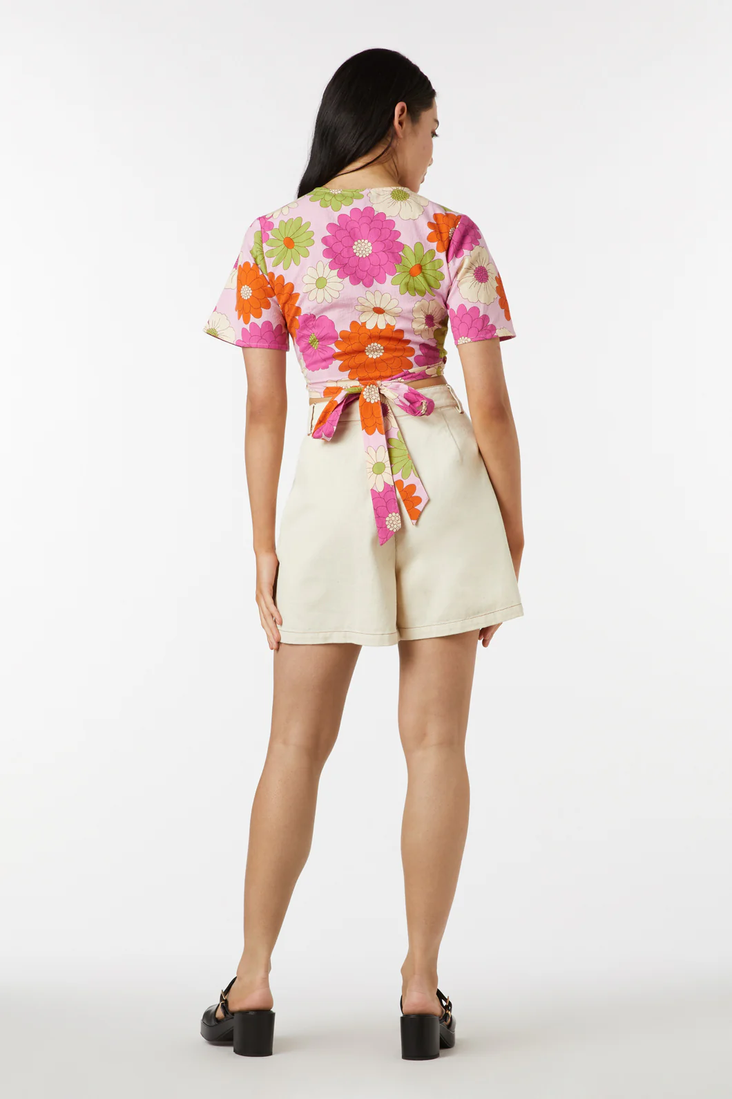 Susan Floral Wrap Top - Image 6