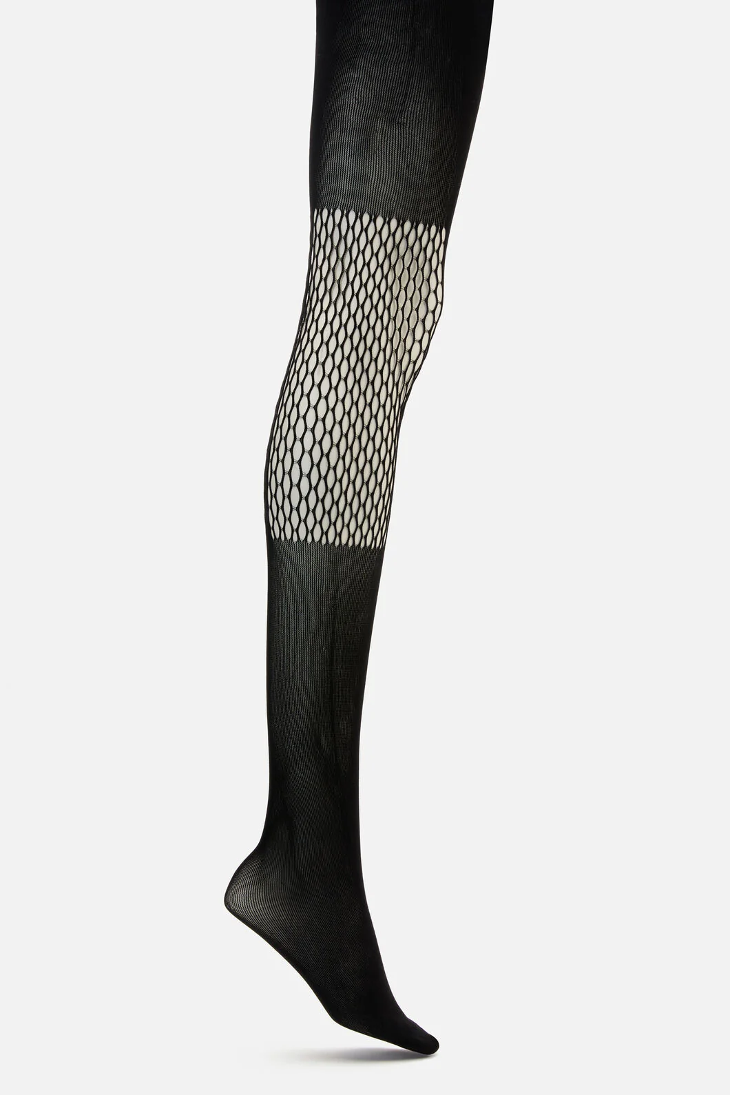 Suspender Long Sock Fishnet Tights - Image 2