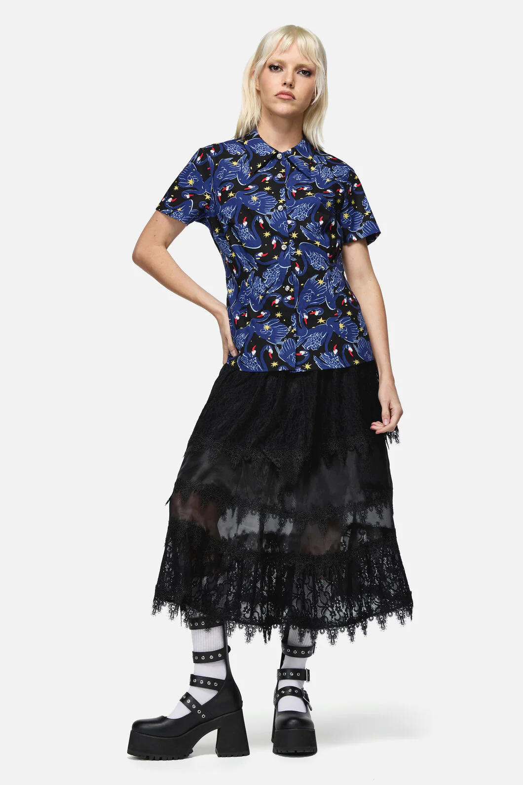 Swan Song Goth Blouse - Image 5