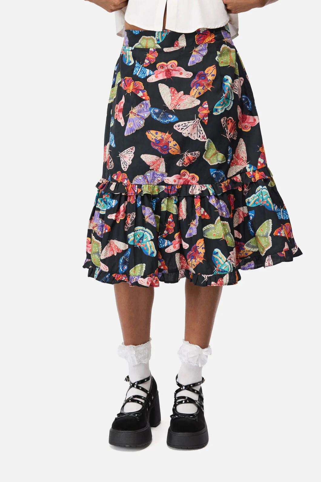 Swarm Goth Midi Skirt - Image 2