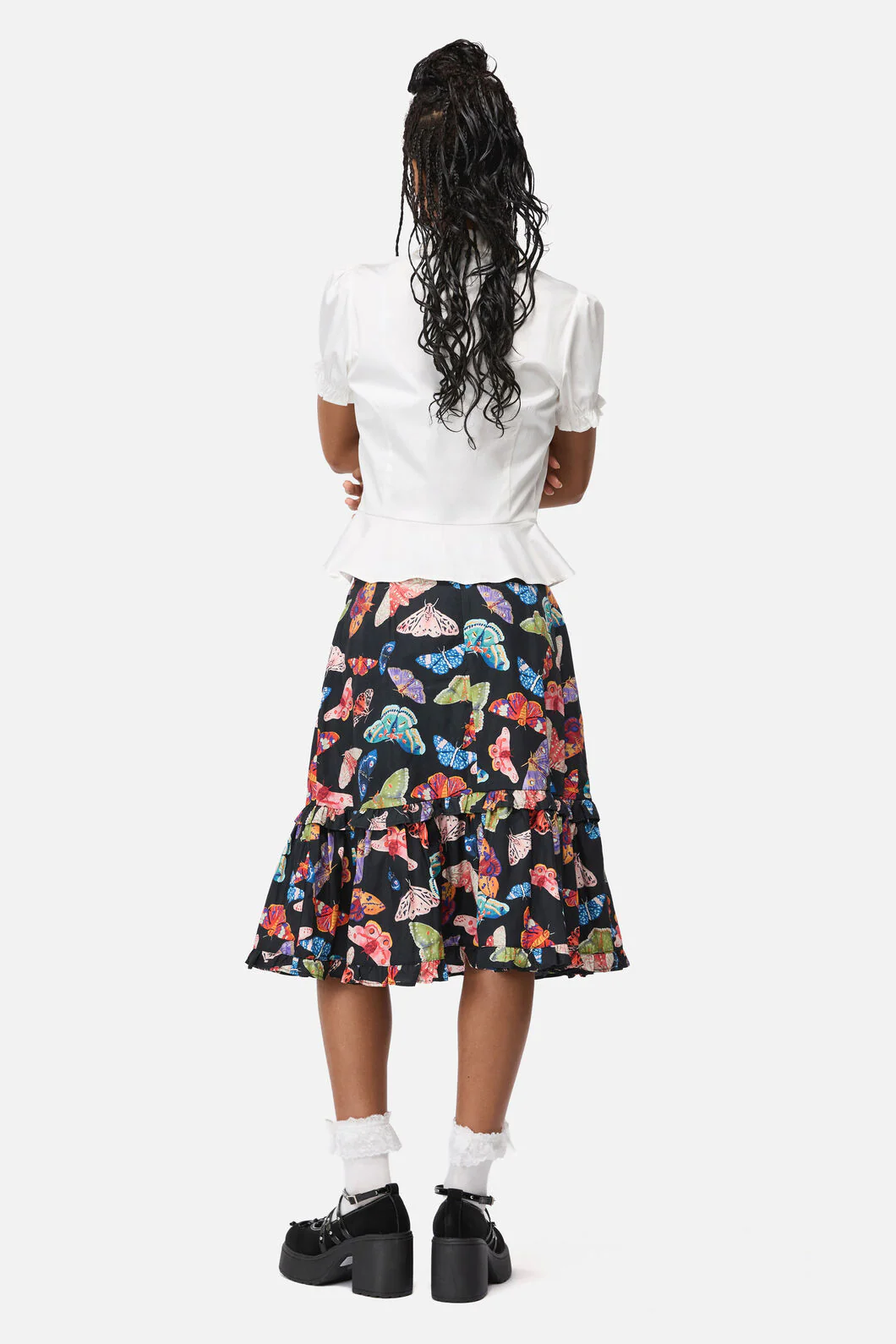 Swarm Goth Midi Skirt - Image 4