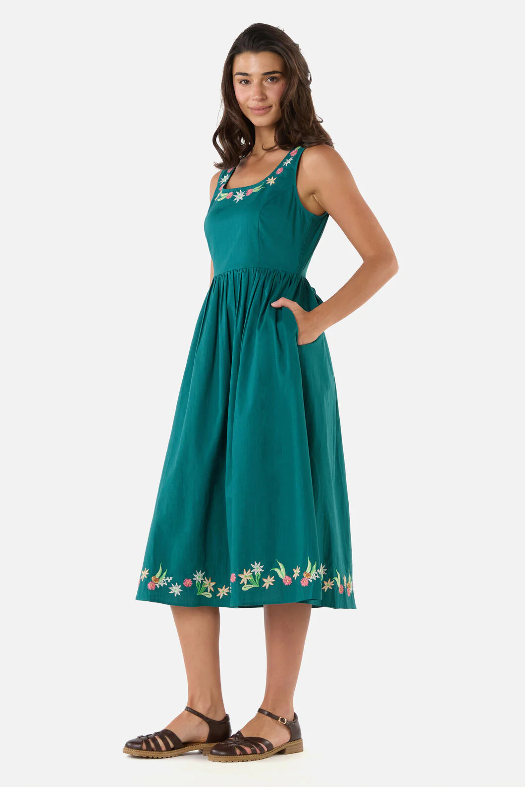Sweet Native Embroidered Dress - Image 3