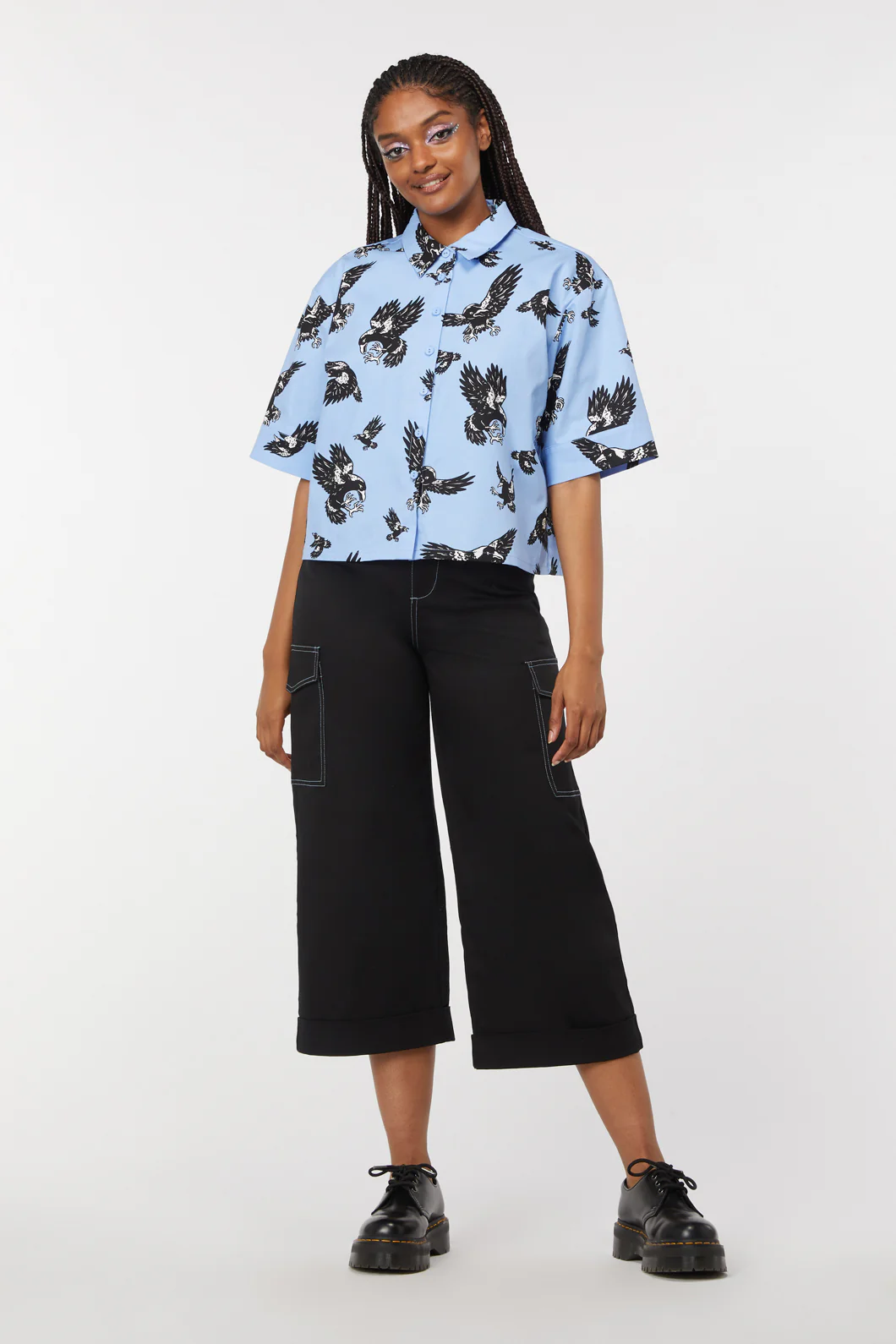 Swoopin Magpie Oversized Shirt - Image 2