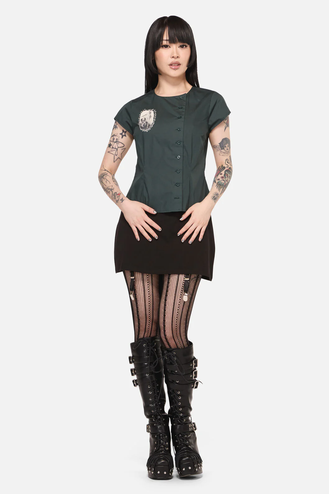 Tabitha Goth Blouse - Image 10