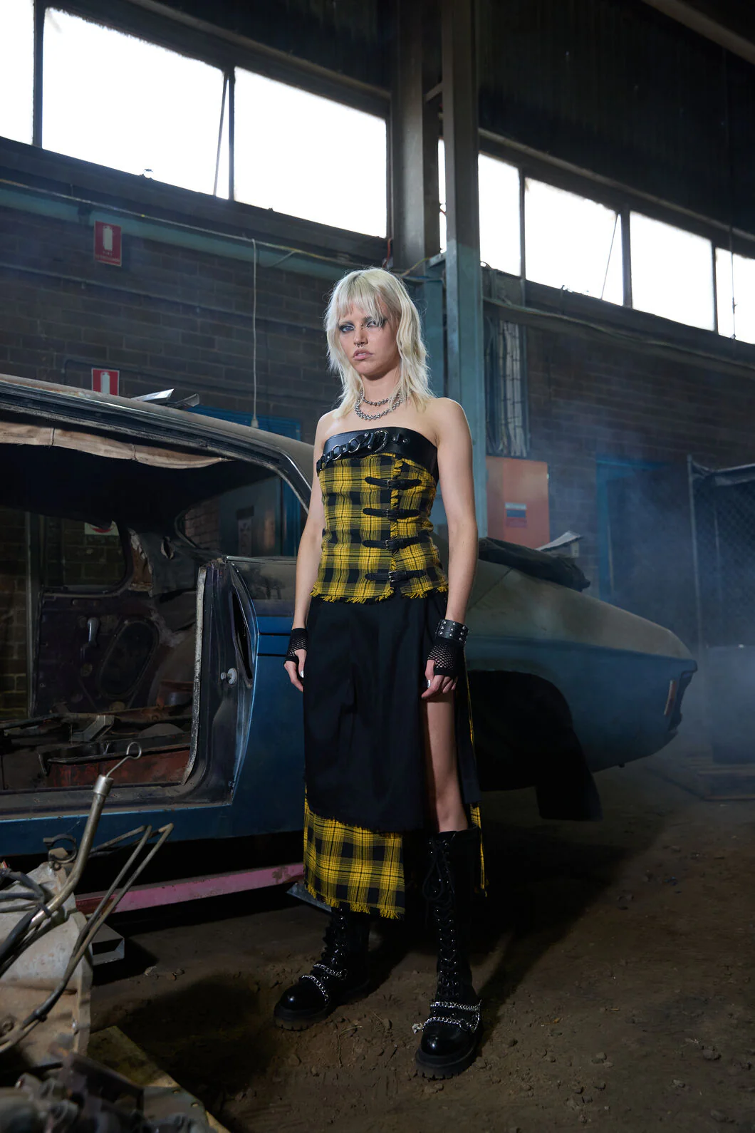 Tai Tartan Punk Midi Skort - Image 2