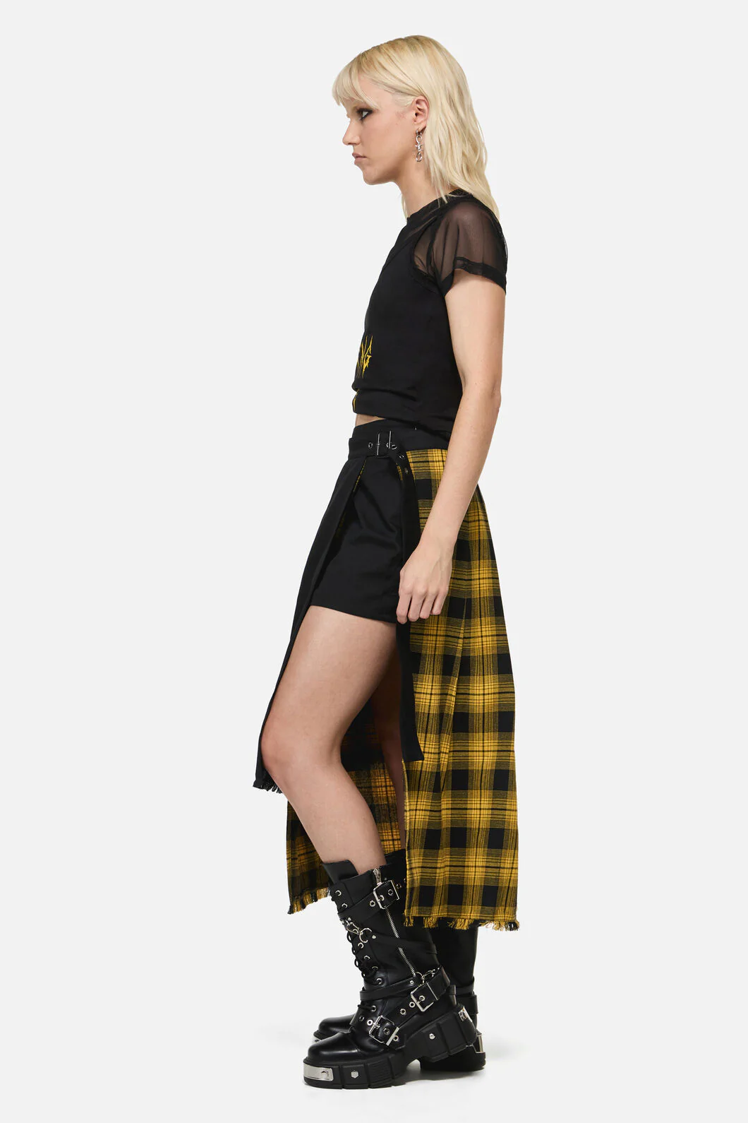 Tai Tartan Punk Midi Skort - Image 5