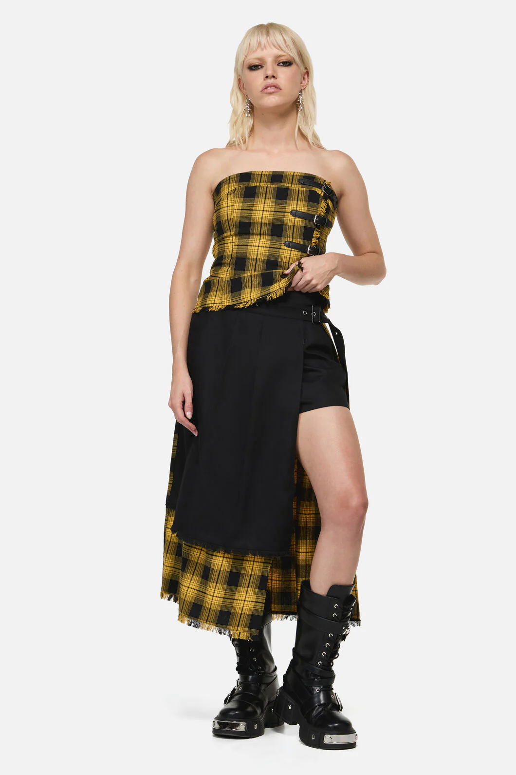 Tai Tartan Punk Midi Skort - Image 7