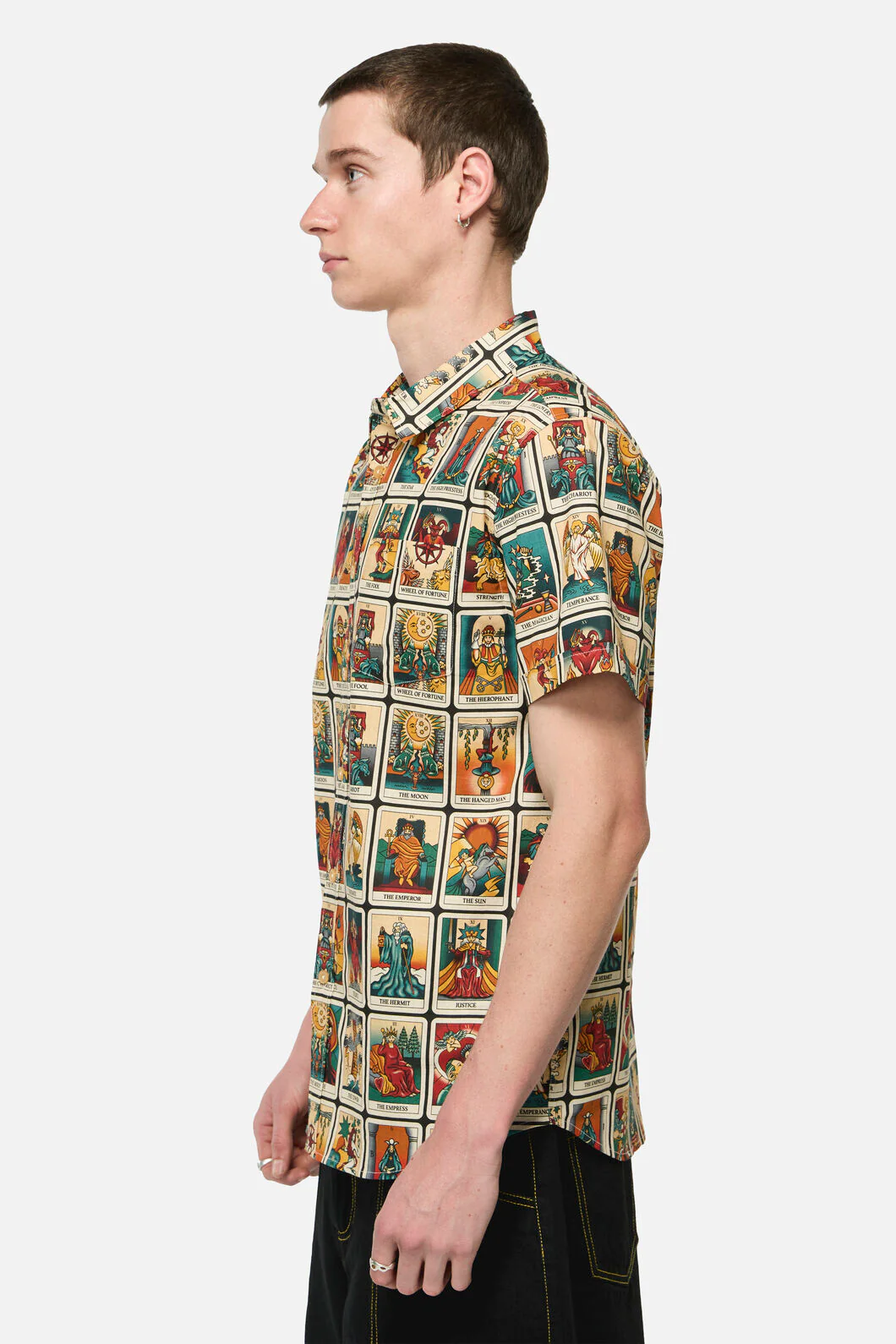 Tarot Print Goth SS Shirt - Image 2