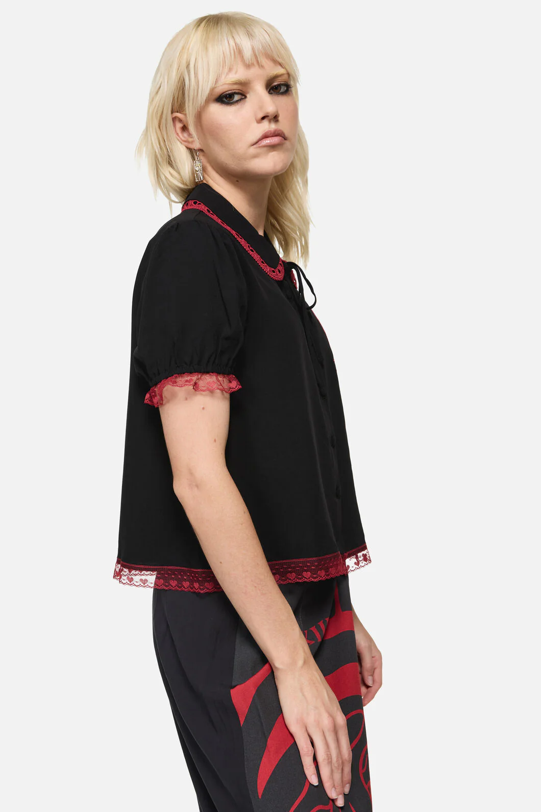 Temperance Goth Print Blouse - Image 2