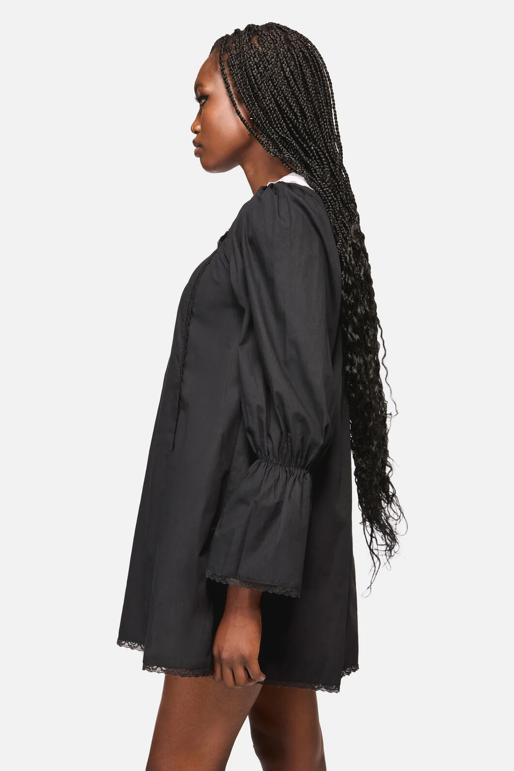 The Adorned Collar Lace LS Dress - Image 6