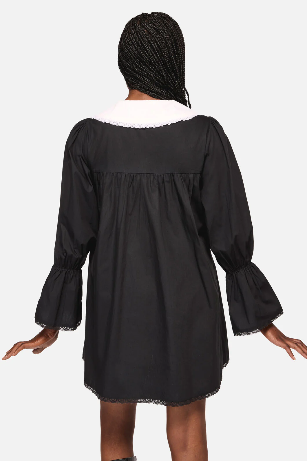 The Adorned Collar Lace LS Dress - Image 7
