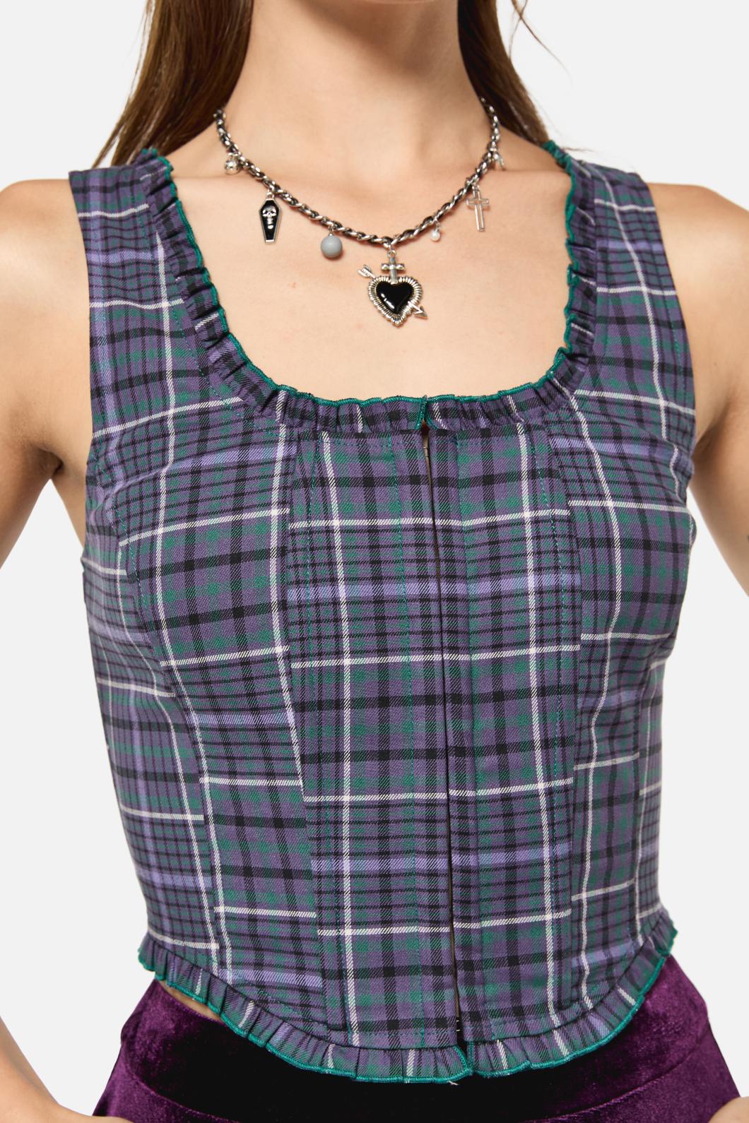 Thicket Tartan Corset Top - Image 6