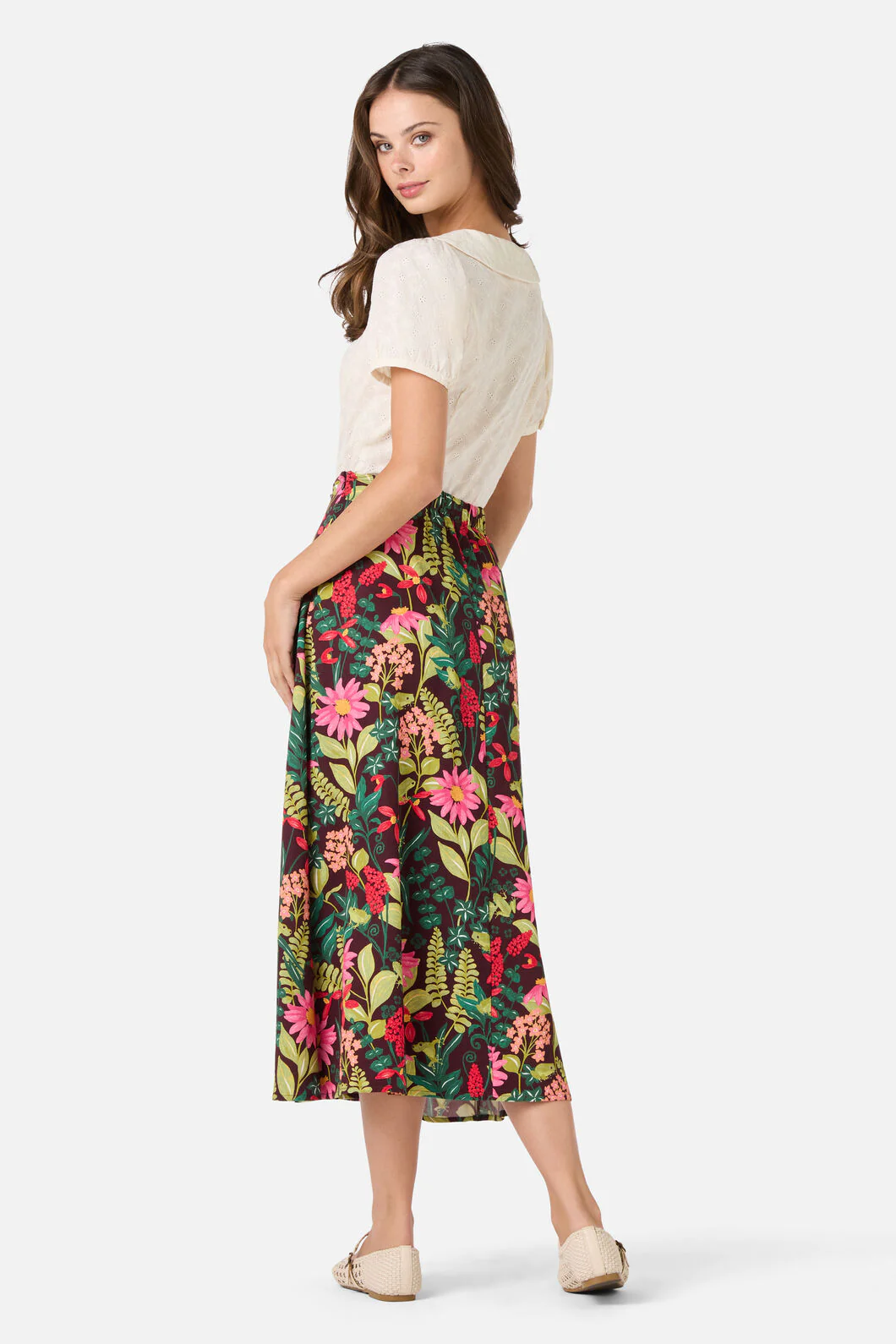 Tiana Tree Frog Midi Skirt - Image 4