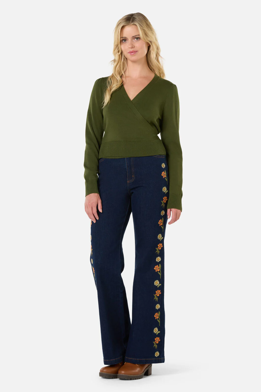 Tilly V Neck Wrap Cardi - Image 2