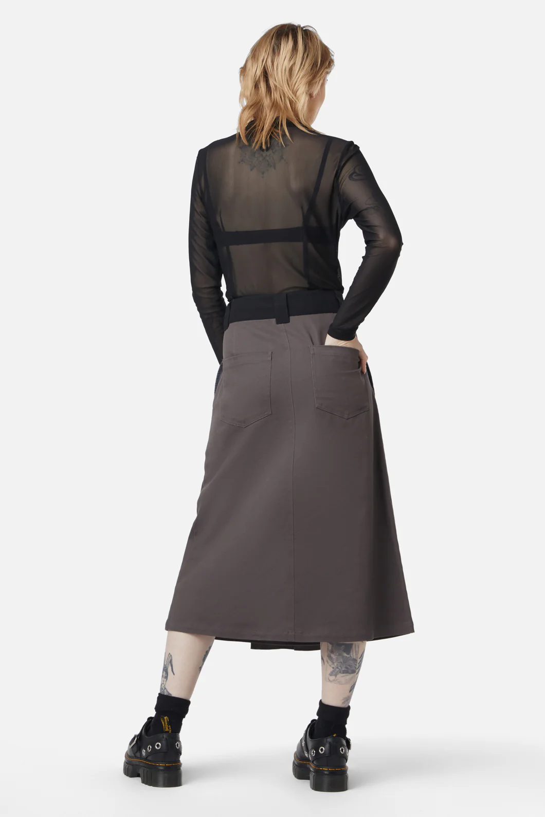Time & Date Pleated Unisex Skirt - Image 4