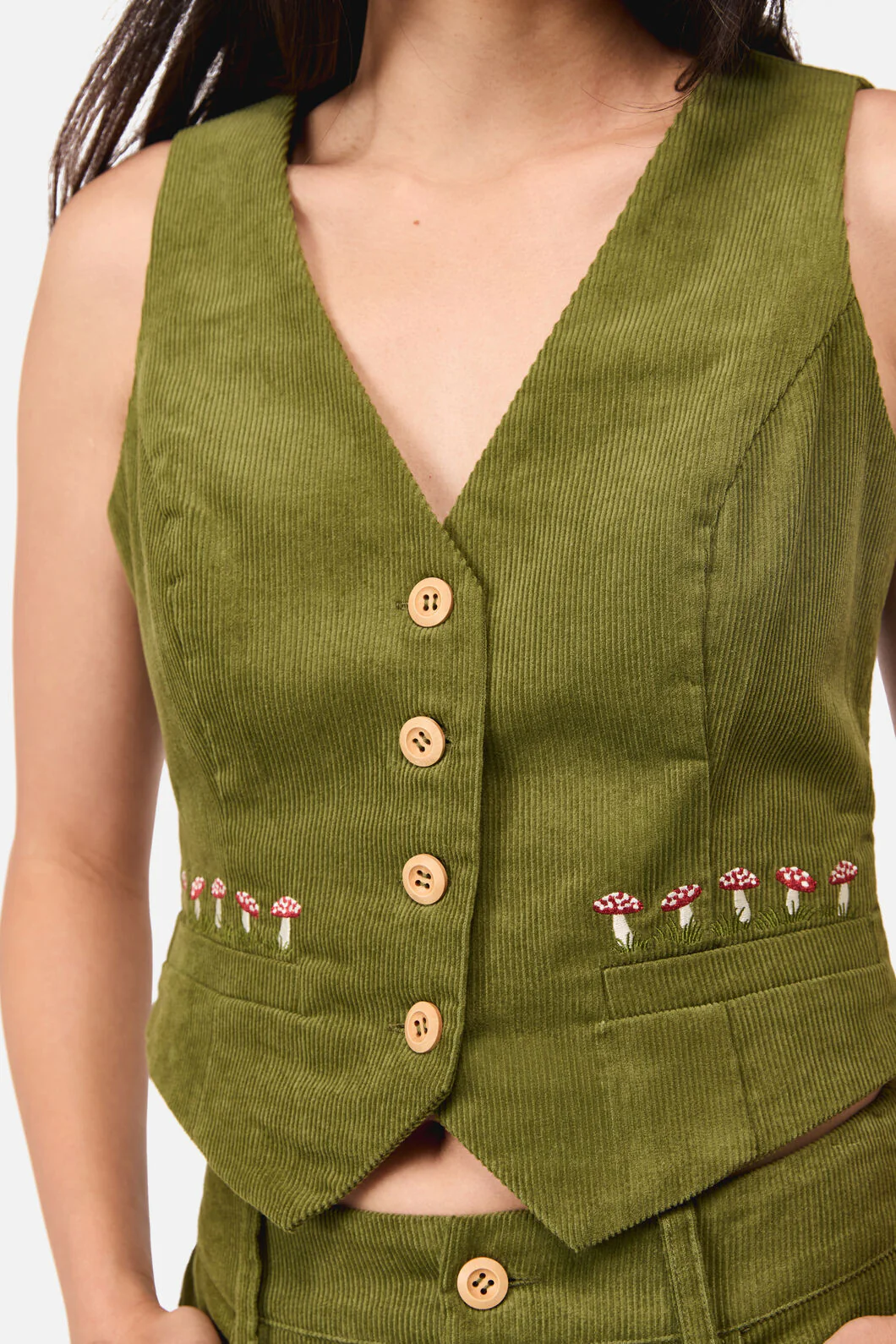 Toadstool Cord Vest - Image 4